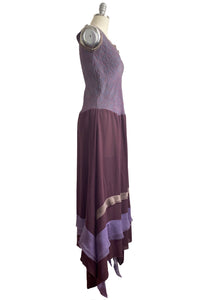 Montmartre Dress w/ Jacquard Top - Purple Ribbon