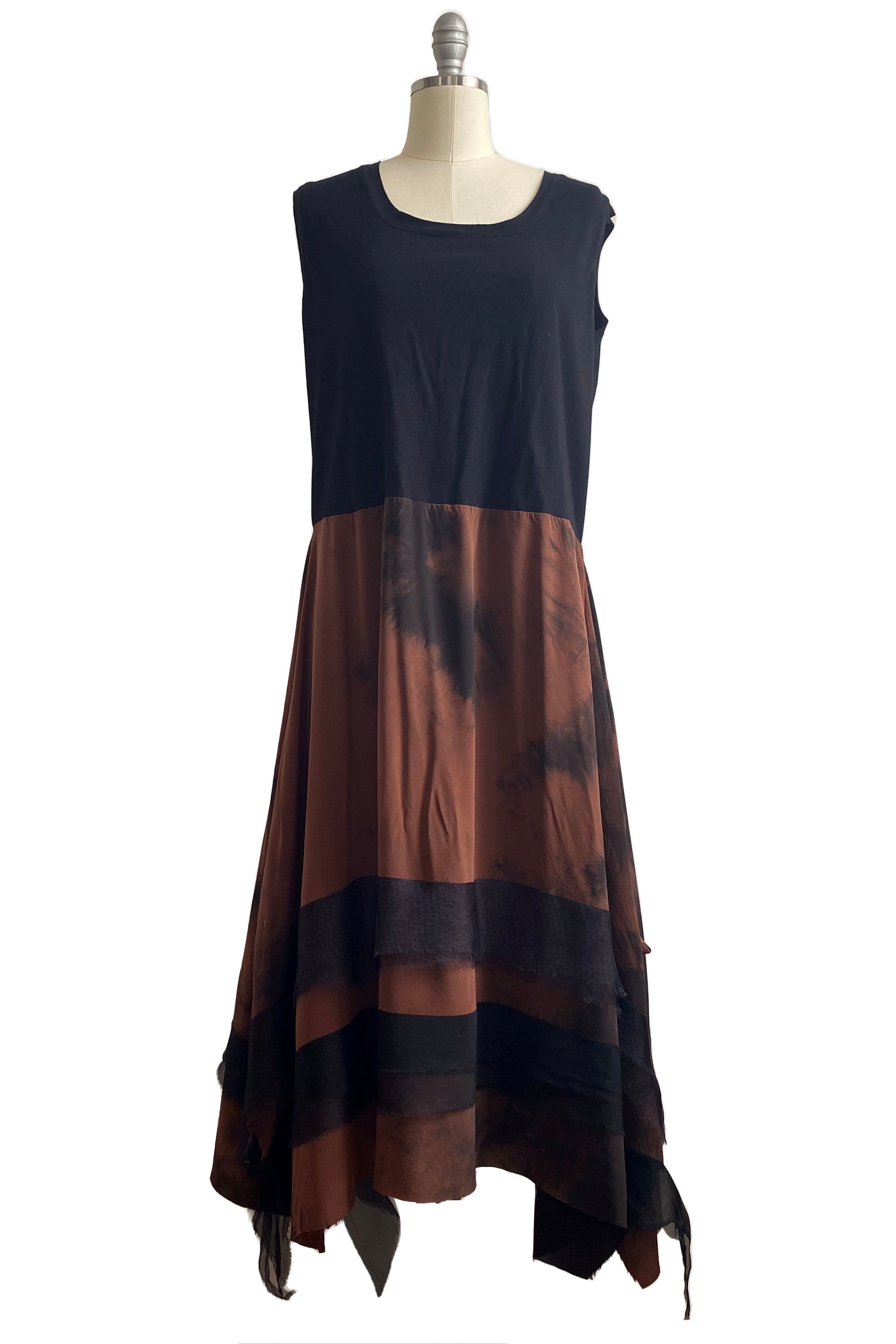 Montmartre Dress w/ Jersey Top Chestnut Tie Dye - M/L