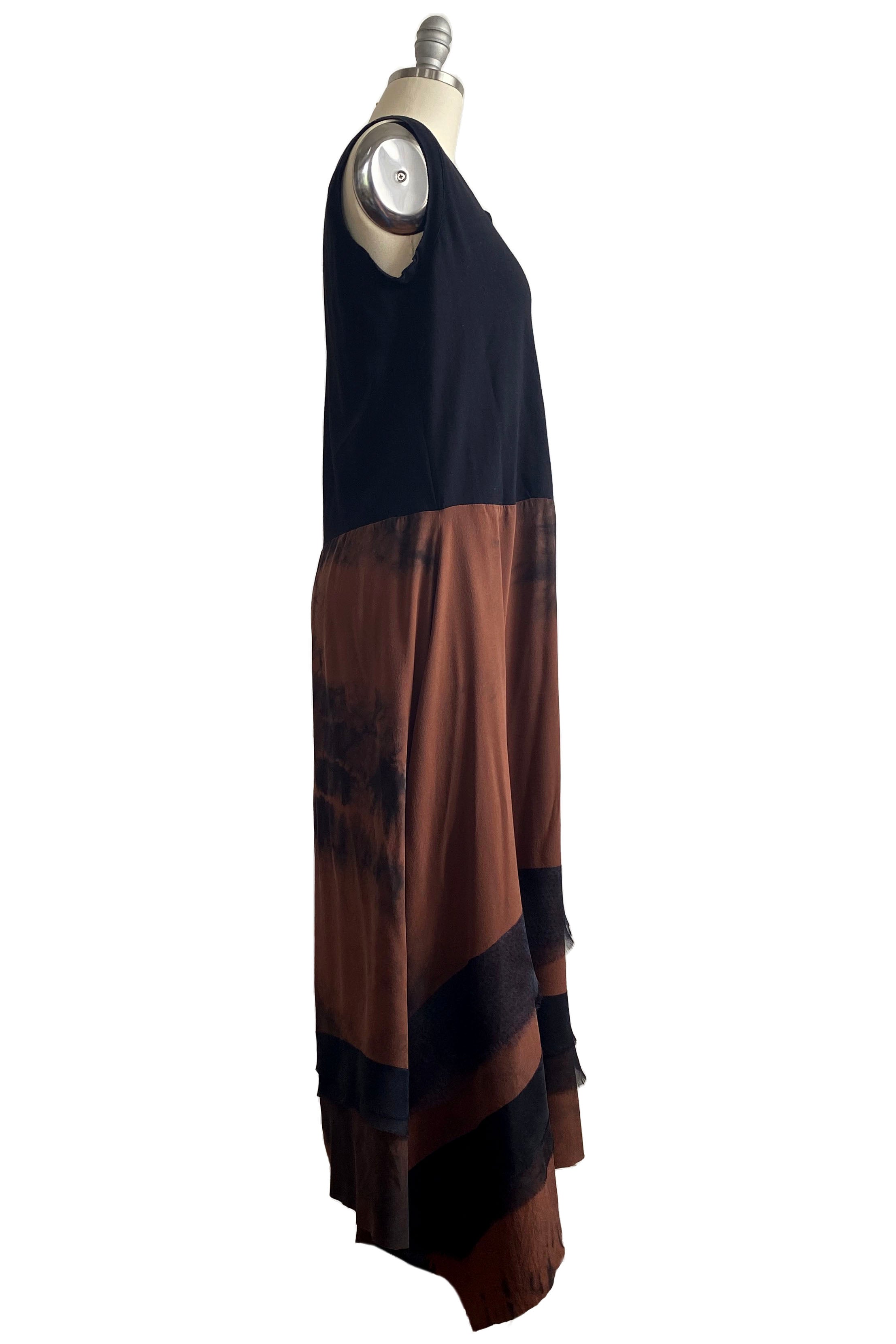 Montmartre Dress w/ Jersey Top Chestnut Tie Dye - M/L