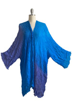 Load image into Gallery viewer, Lundy Duster in Waffle Silk - Blue &amp; Purple Ombre
