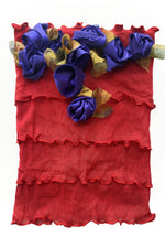 Load image into Gallery viewer, Flower Collar Headband - Red &amp; Blue Violet
