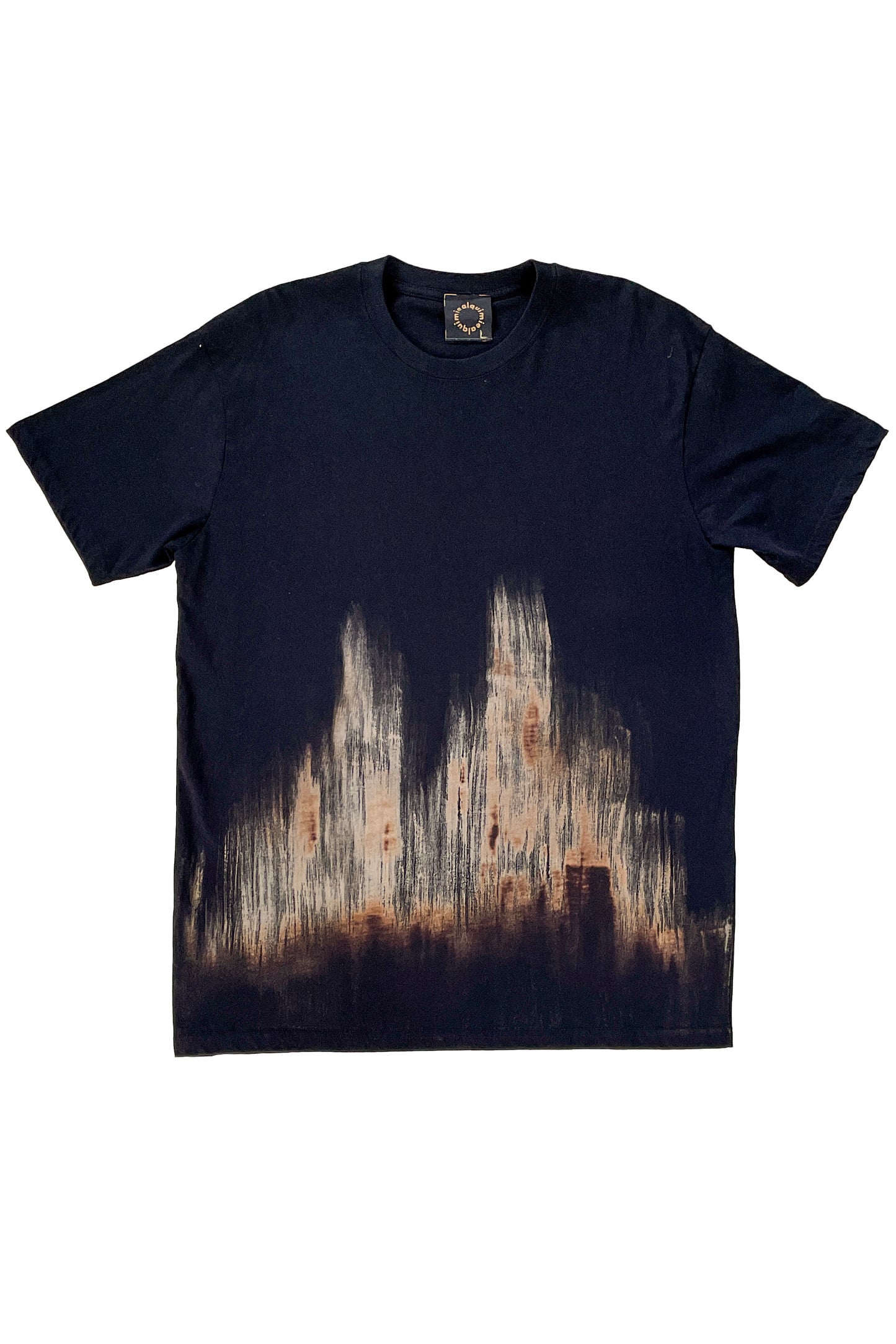 KB x Alquimie Studio T-Shirt w/ Brush Print - Black & Natural - Large