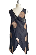 Load image into Gallery viewer, Apron Dress w/ Moon Print - Black
