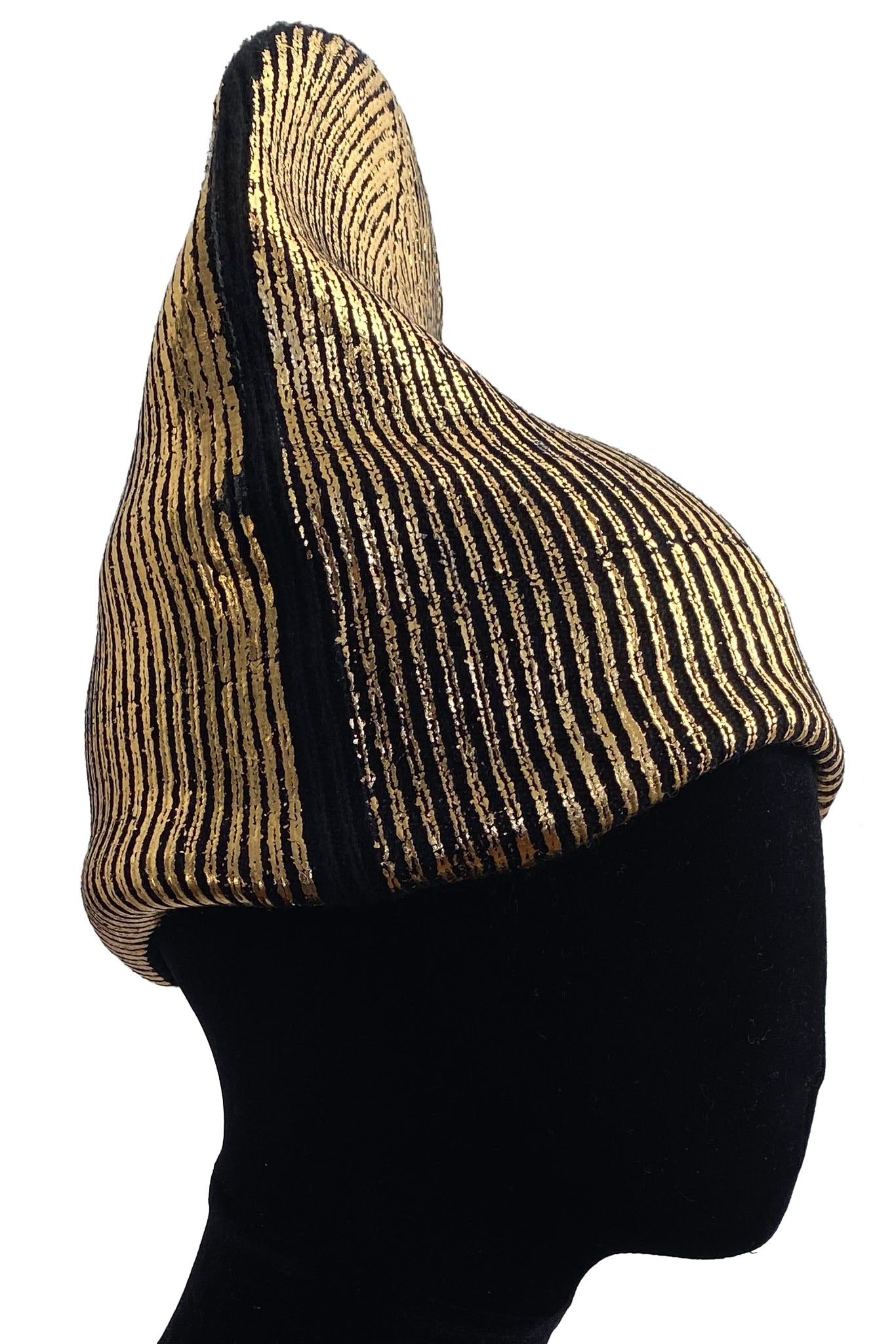 KB x Alquimie Studio Cashmere Beanie w/ Foil Print - Black & Gold