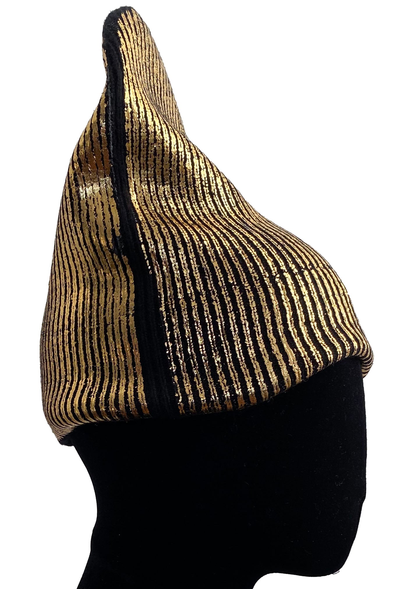 KB x Alquimie Studio Cashmere Beanie w/ Foil Print - Black & Gold