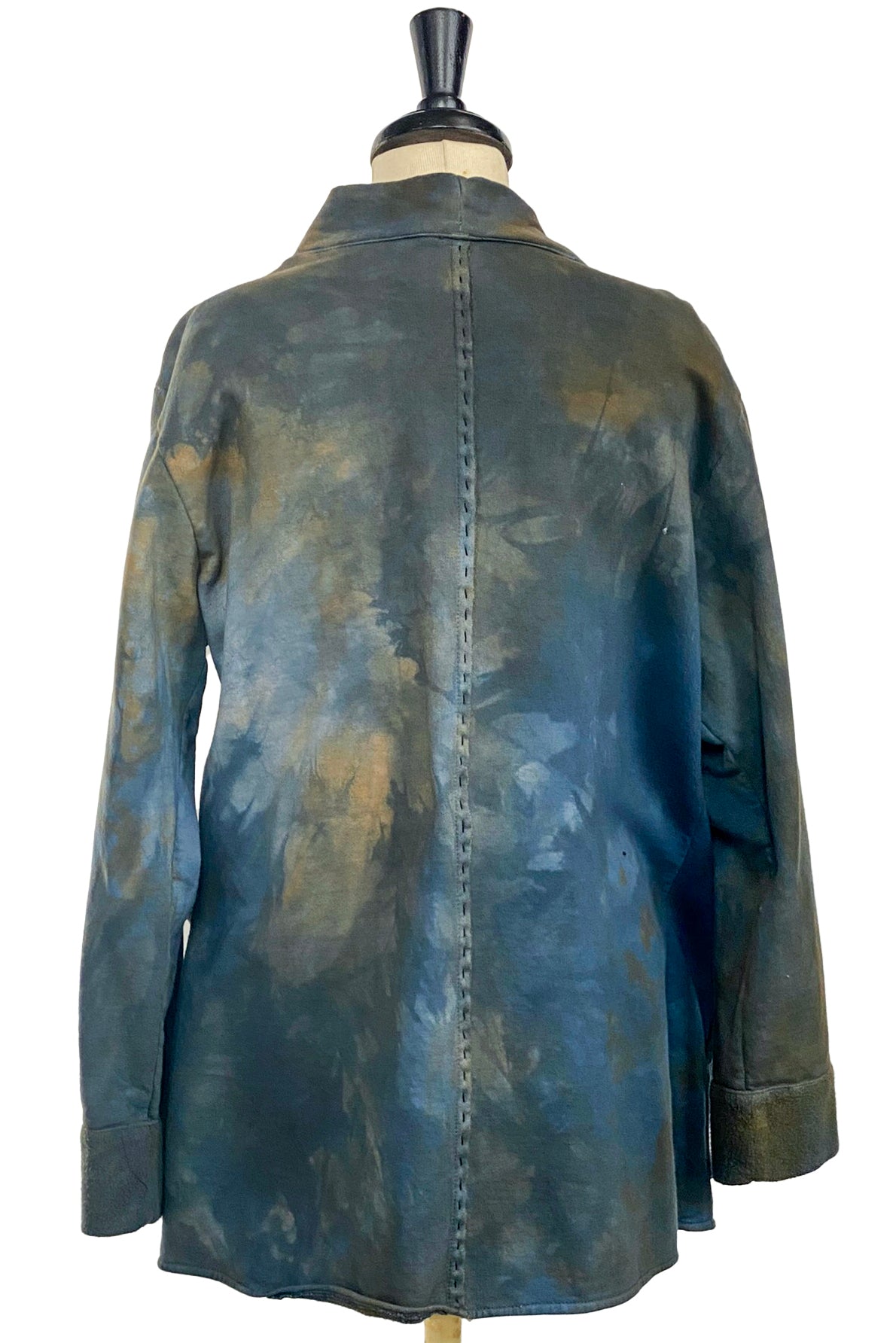 Lounge Kimono Jacket Fleece | Indigo Dyed | Medium