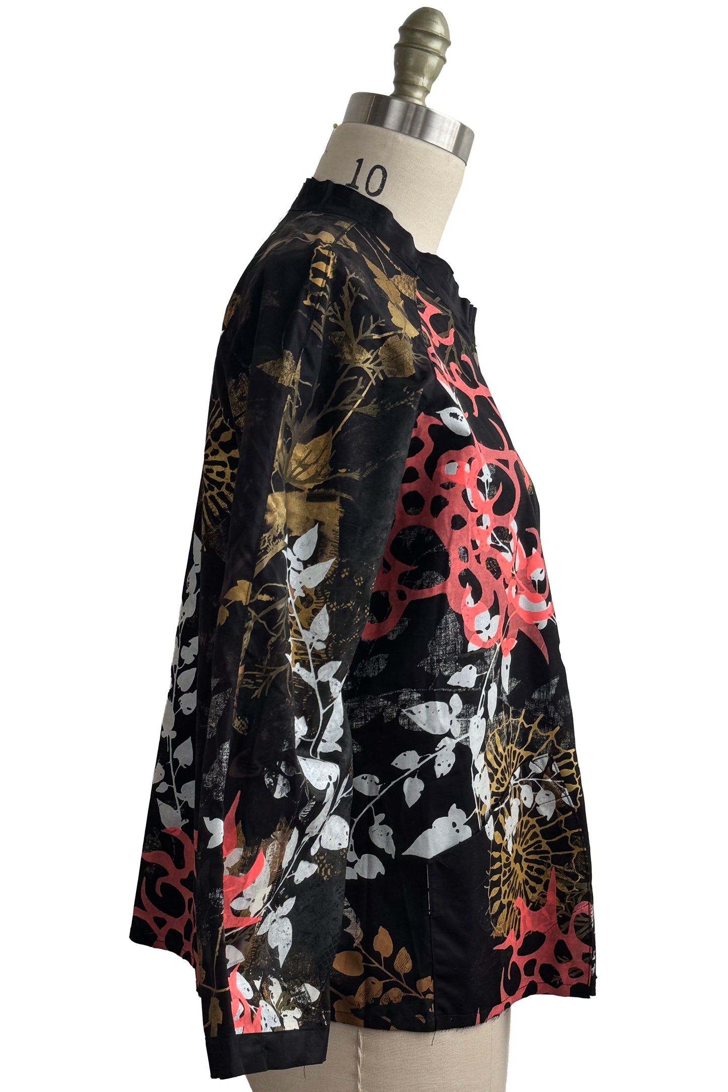 Ariel Jacket | Cotton | Chaos Print Oceana | Black & White Multi | Medium