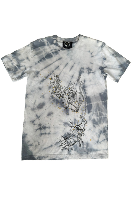 KB x Alquimie Studio T-Shirt w/ Celestial Print - White & Grey - Medium