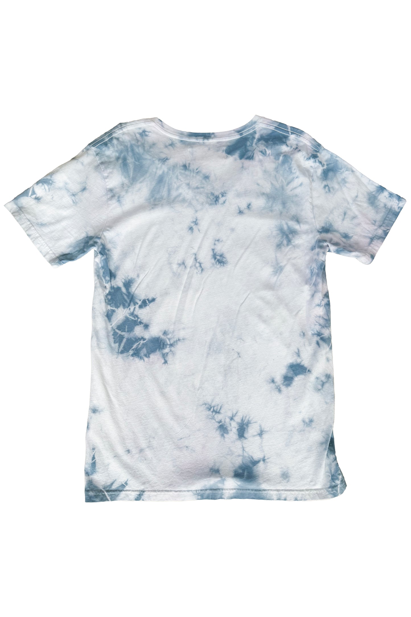 KB x Alquimie Studio T-Shirt w/ Celestial Print - White & Blue - V-Neck Large