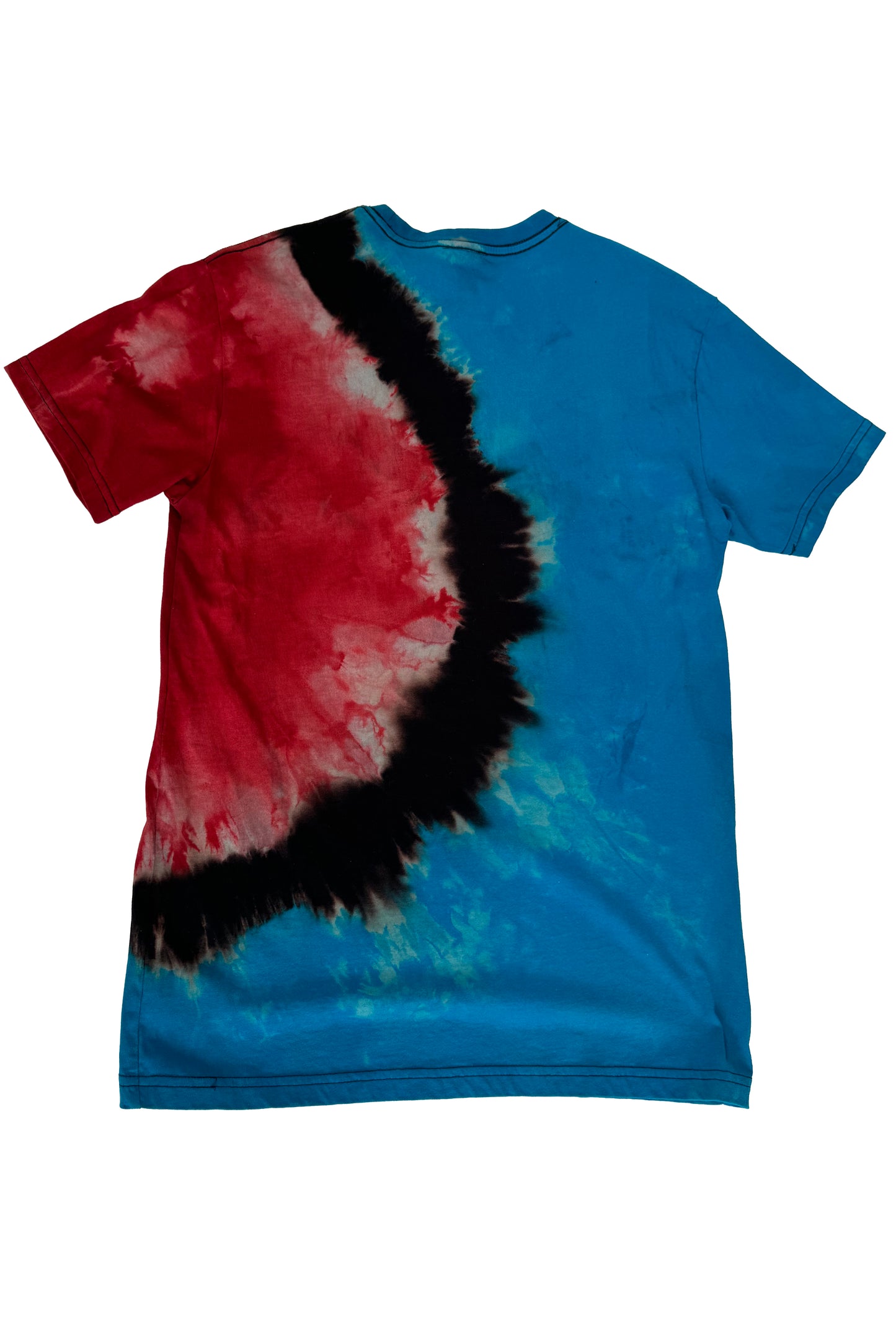 KB x Alquimie Studio T-Shirt w/ Split Dye - Red, Turquoise & Black - Medium