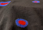Load image into Gallery viewer, Jen Long Sleeve T-Shirt with Wool Applique - Black with Olive &amp; Red - Small
