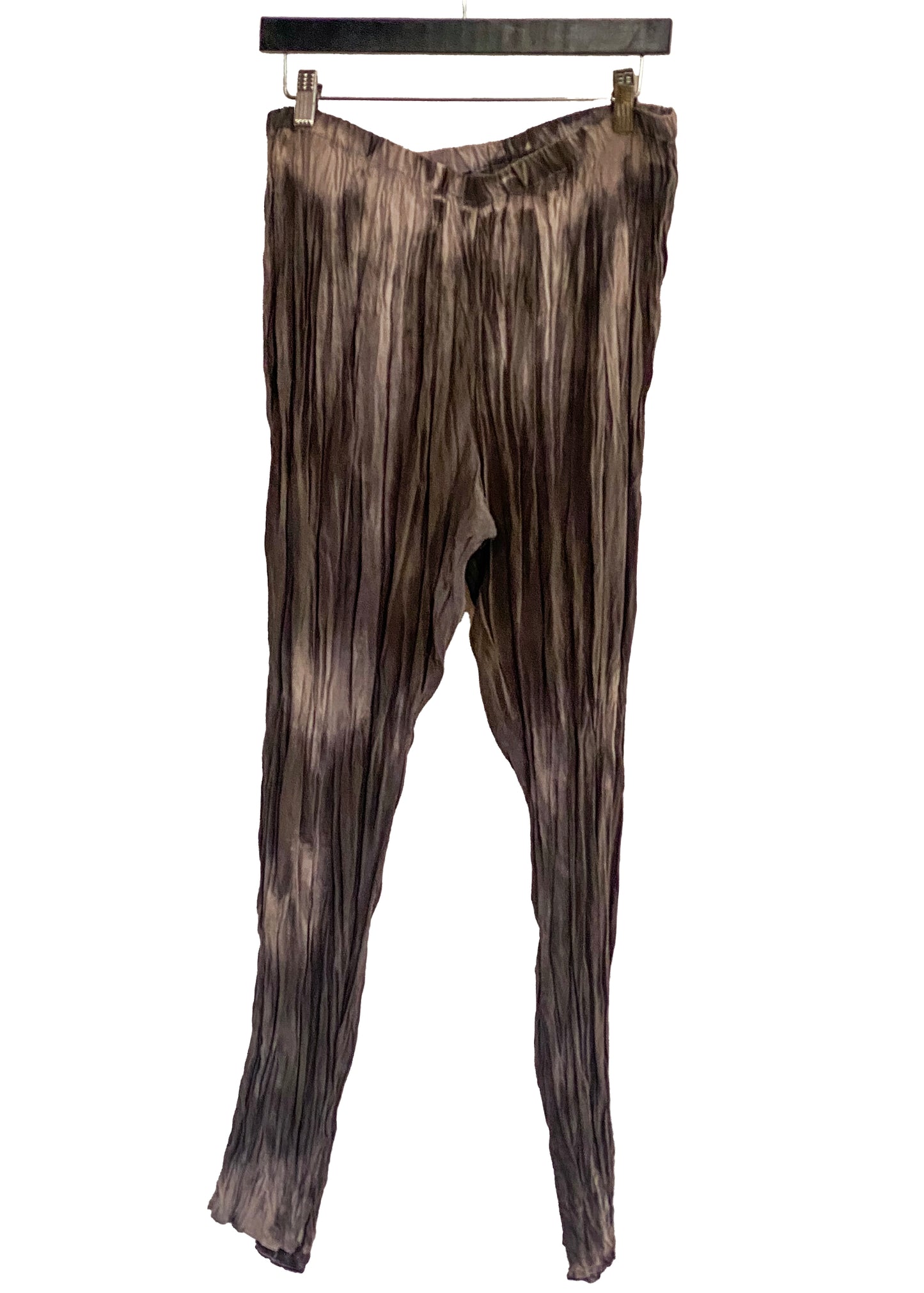 Hanoi Legging in China Silk - Bronze & Black - Small