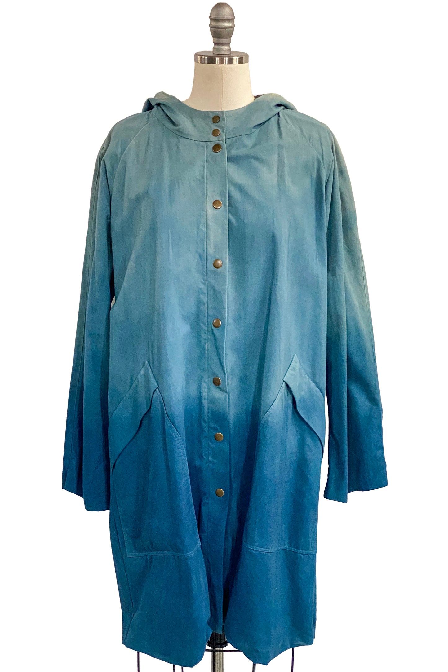 Pontchartrain Raincoat Cotton | Indigo Ombré | Medium