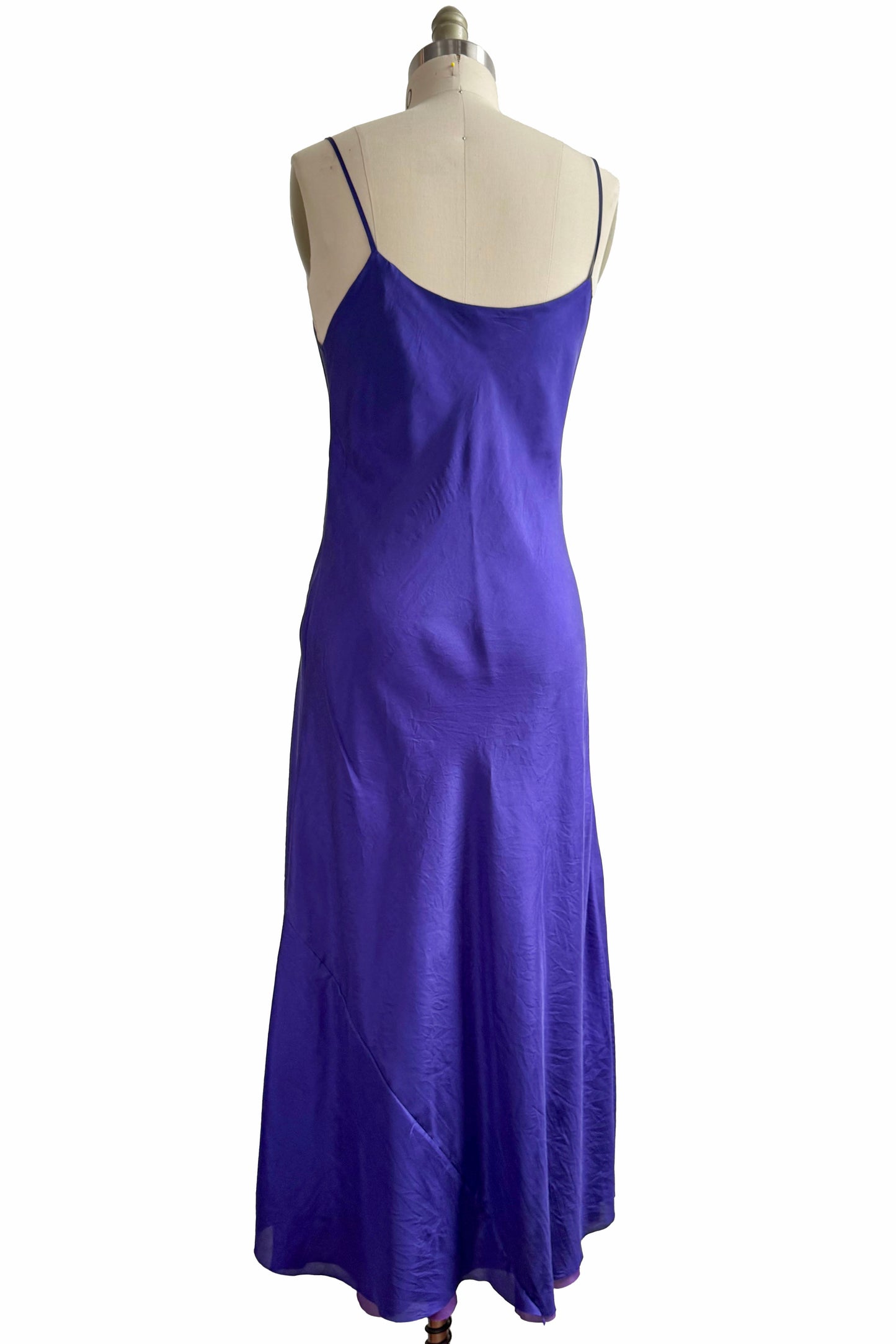 Kappa Reversible Dress in Silk - Purple & Violet - S/M