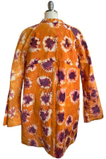 Load image into Gallery viewer, Juno Coat in Tie Dyed Canvas - Orange &amp; Maroon - Medium
