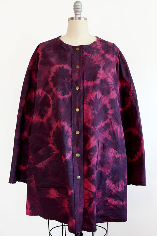 Juno Coat | Cotton | Tie Dye | Pink Multi | Medium