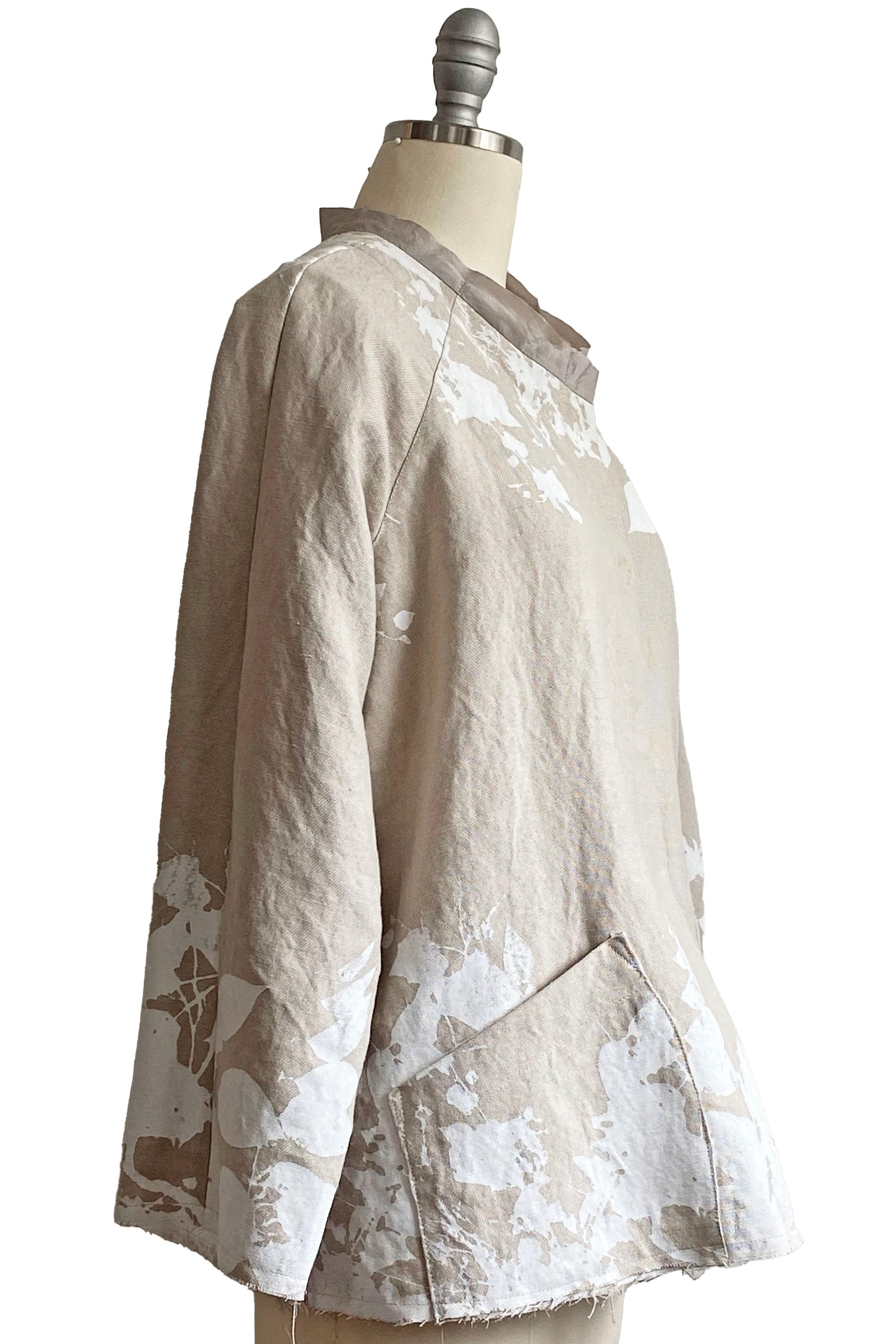 Ariel Jacket w/ Bramble Print - Natural & White