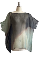 Load image into Gallery viewer, Deb Top w/ Ombre Dye - Black &amp; Sage
