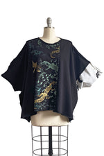 Load image into Gallery viewer, Deb Tunic w/ Alligator Print Patchwork - Black
