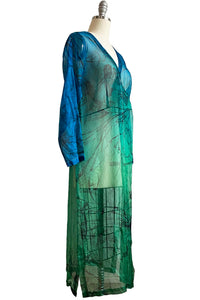 Fez Tunic w/ Ombre Dye - Turquoise & Green