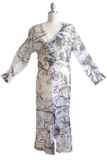 Load image into Gallery viewer, Fez Tunic w/ Marsh Garden Print - White - Medium
