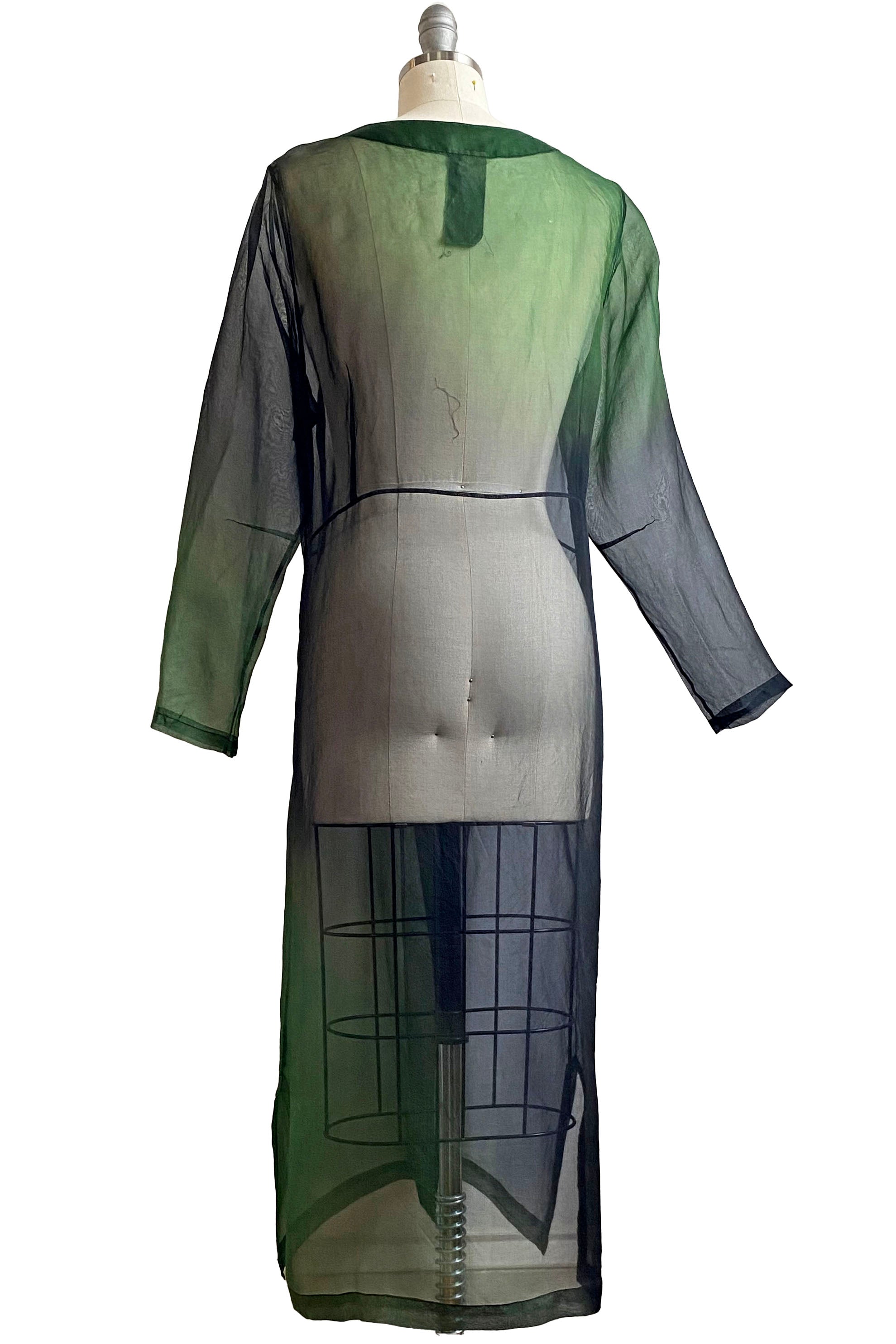 Fez Tunic w/ Ombre Dye - Ink & Green - Large