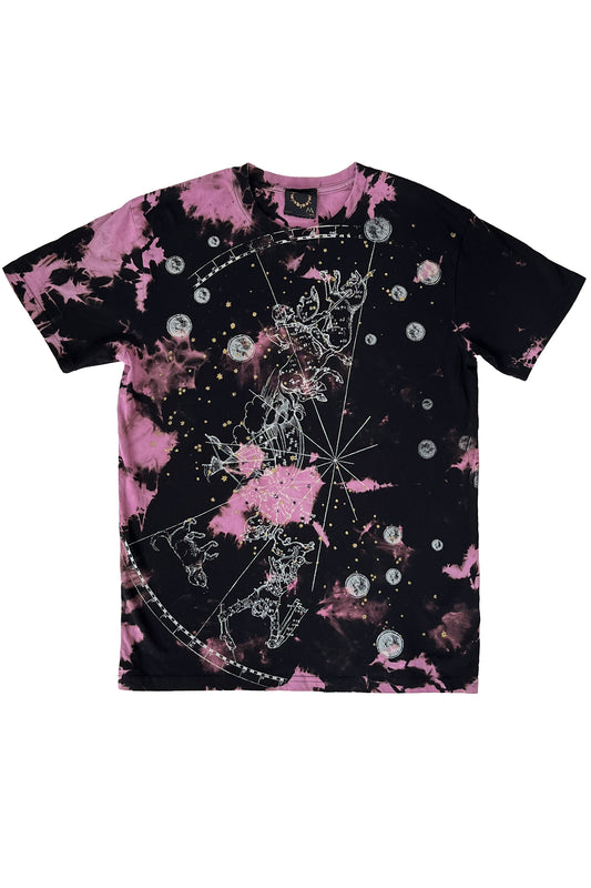 KB x Alquimie Studio T-Shirt w/ Celestial Print - Black & Pink