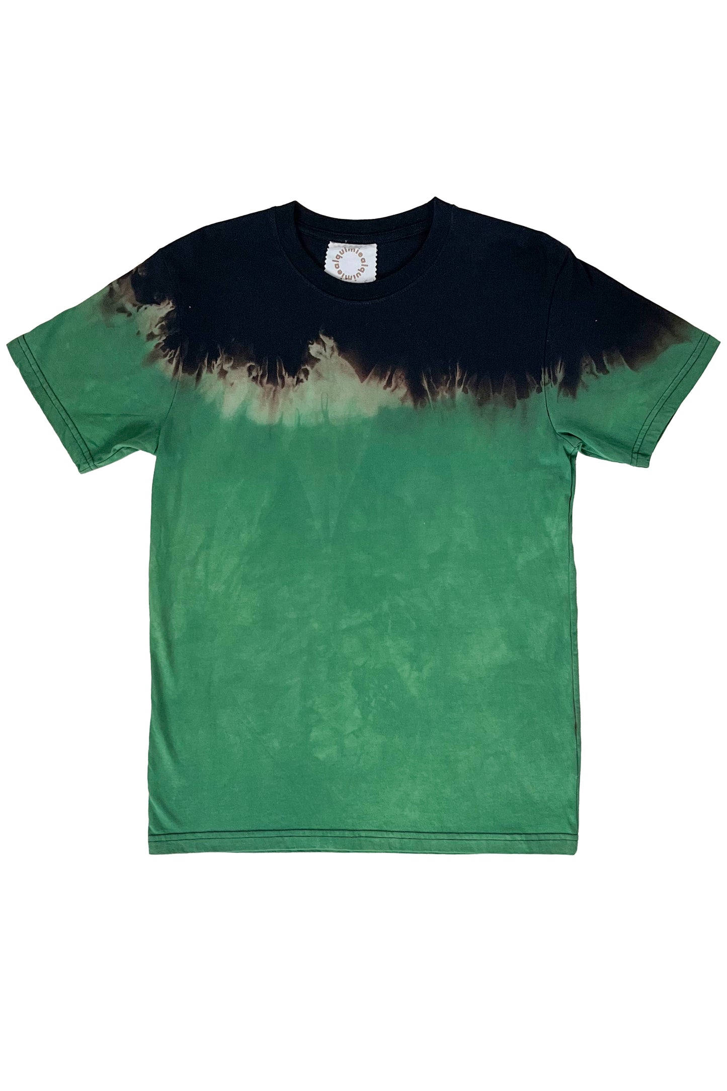 KB x Alquimie Studio T-Shirt / Split Dye - Black & Green - Small