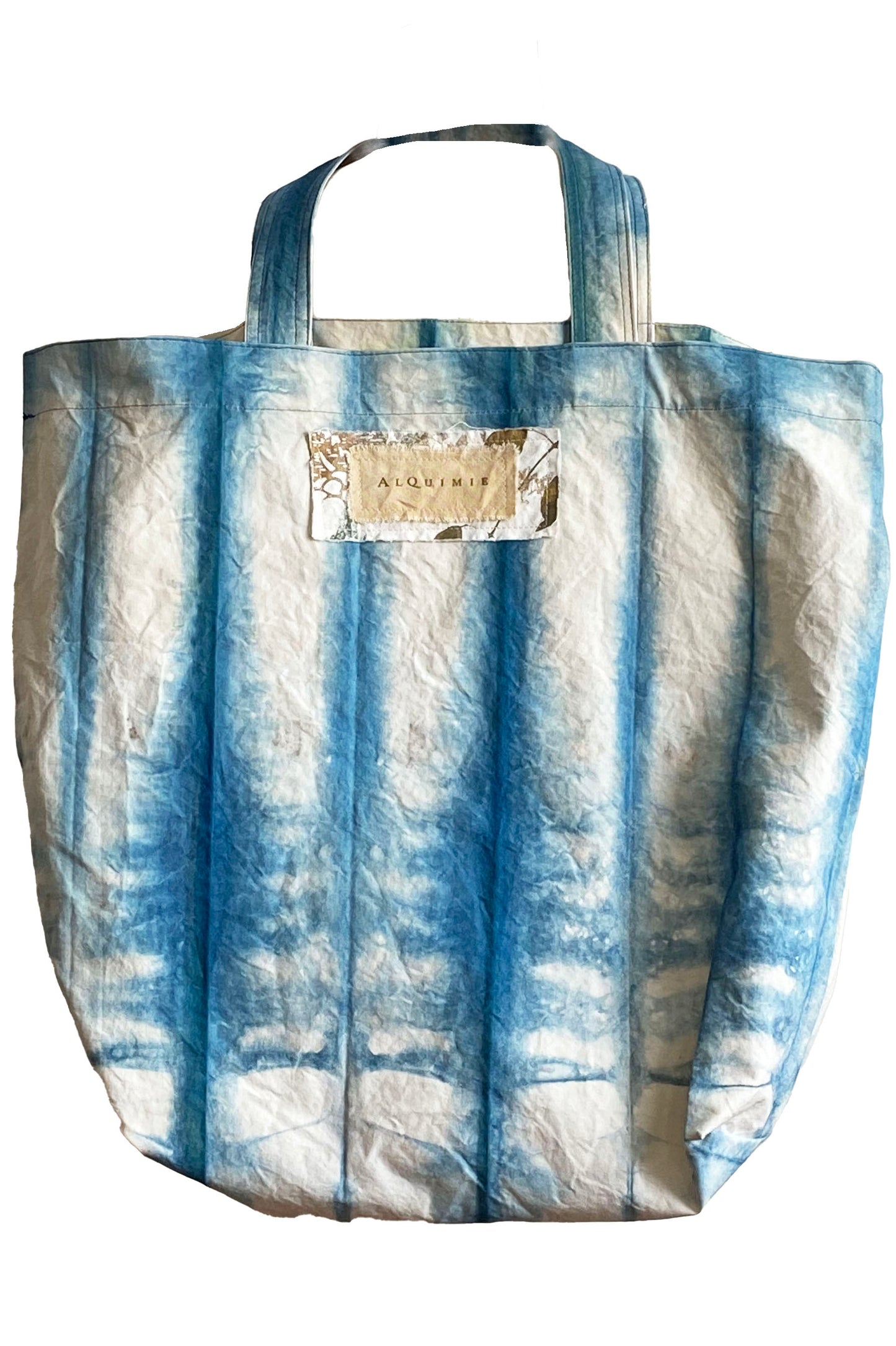 KB x Alquimie Studio Canvas Tote - Shibori Stripe - Indigo & Natural