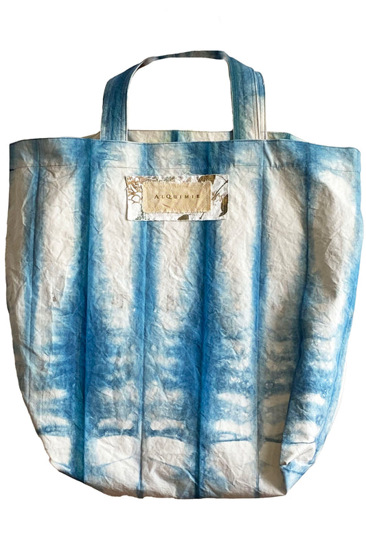 KB x Alquimie Studio Tote | Cotton Canvas | Shibori Stripe | Indigo & Natural