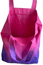 Load image into Gallery viewer, Hand Dyed Canvas Tote - Pink &amp; Purple
