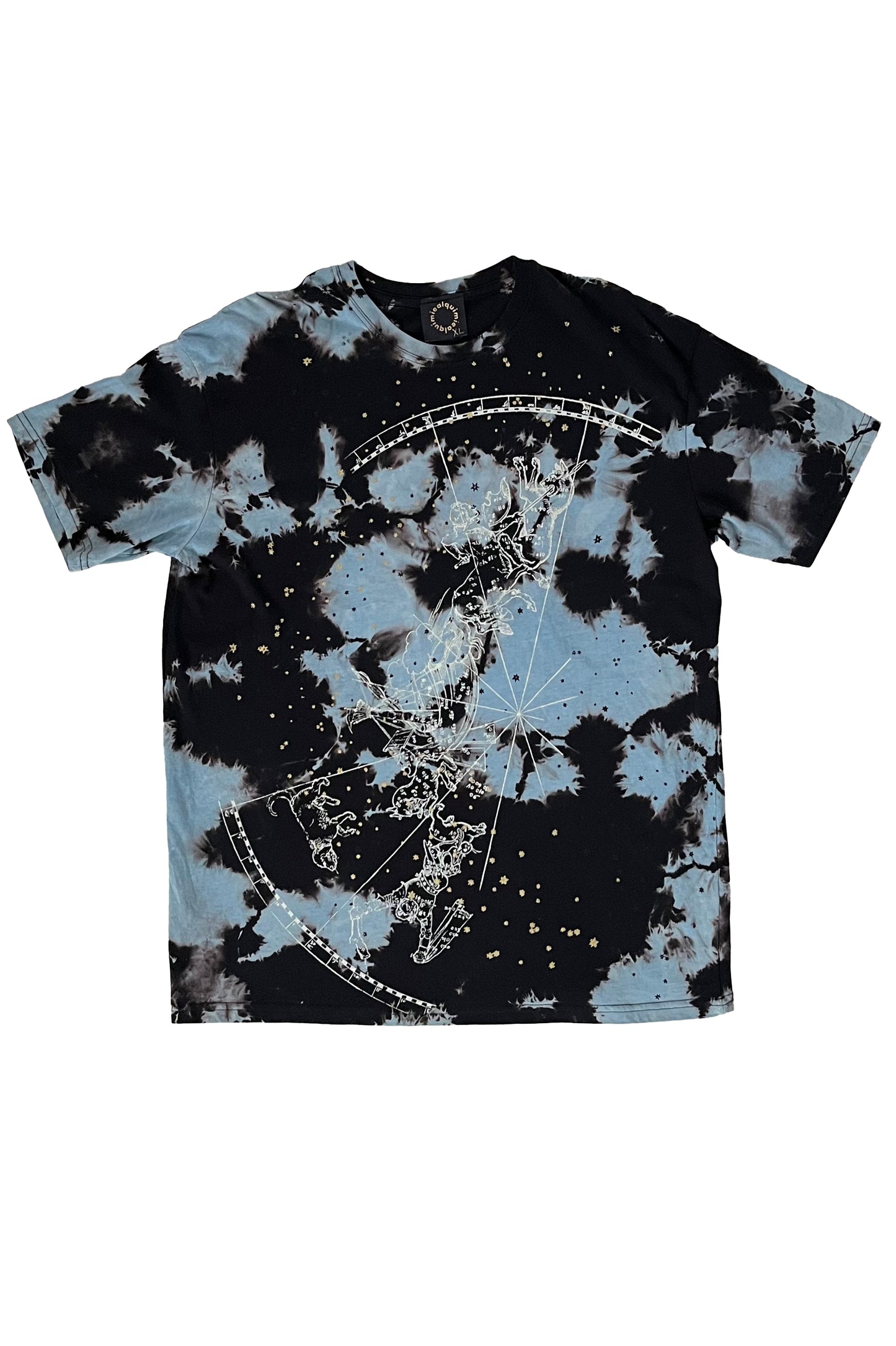 KB x Alquimie Studio T-Shirt w/ Celestial Print - Black & Blue - XL