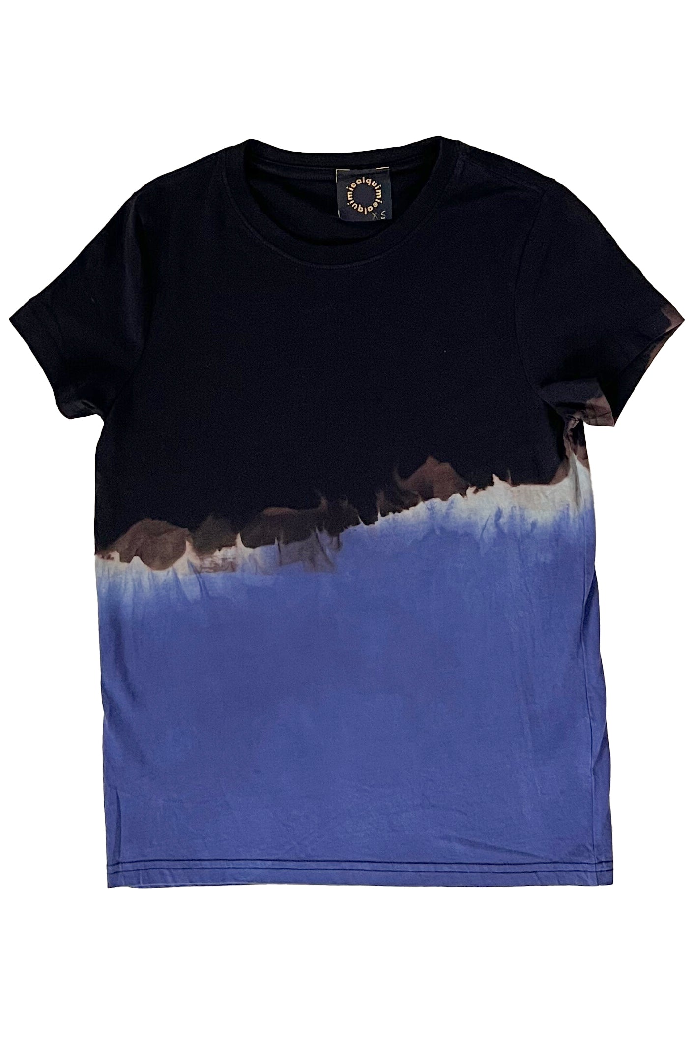 KB x Alquimie Studio T-Shirt w/ Split Dye - Black & Blue - Women's XS