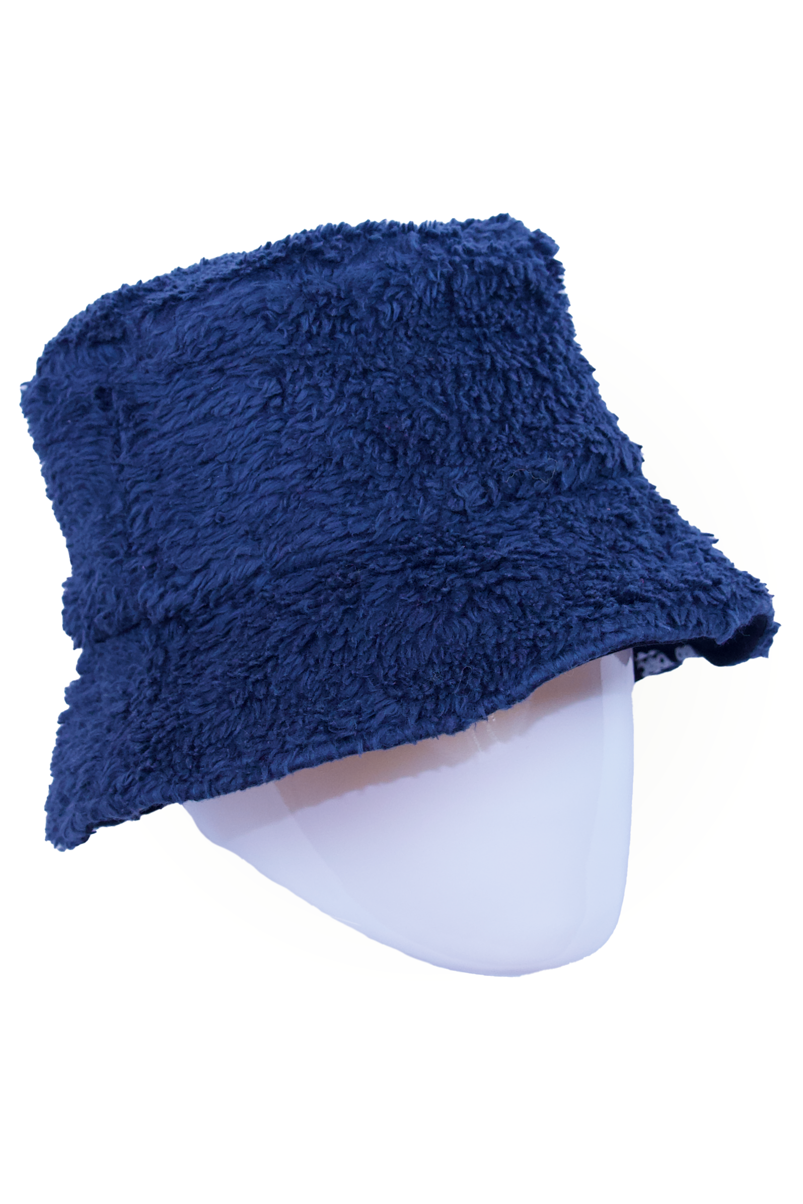 Reversable Sherpa Bucket Hat - Navy - Medium