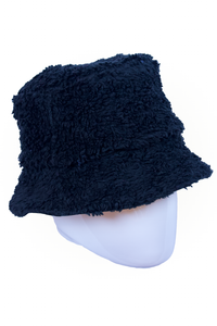 Reversable Sherpa Bucket Hat - Black - Medium