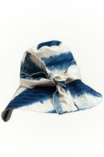 Load image into Gallery viewer, Brighton Hat w/ Flat Top - Indigo &amp; Natural
