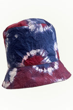 Load image into Gallery viewer, Milano Reversible Hat w/ Tie Dye - Purple &amp; Navy
