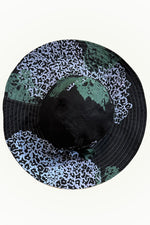 Load image into Gallery viewer, Amalfi Hat w/ Flat top - Black Hydrangea
