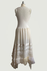 Montmartre Dress w/ Jacquard Top - Off White - S/M