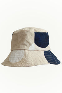 Bucket Hat w/ Dot Print - Crème