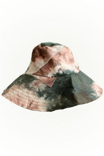 Load image into Gallery viewer, Brighton Hat - Tan &amp; Grey Tie Dye
