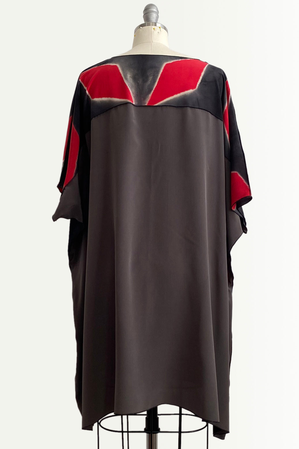Deb Tunic Dress w/ Diamond Dye - Red & Black