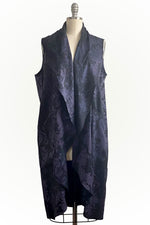 Load image into Gallery viewer, Portland Wrap Vest w/ Wallpaper Print
