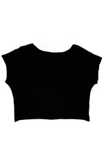Load image into Gallery viewer, Crop Top w/ Wallpaper Print - Black, Red &amp; Blue - S/M
